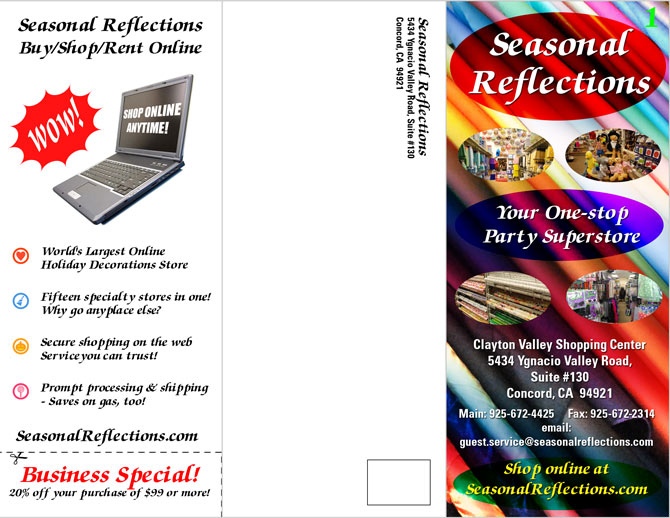 seasonal reflections brochure outside